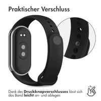 imoshion Silikonarmband für das Xiaomi Smart Band 8 / 9 - Schwarz