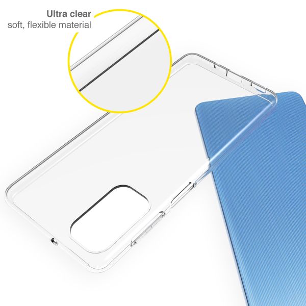 Accezz TPU Clear Cover für das Samsung Galaxy M52 - Transparent