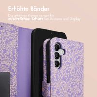 imoshion ﻿Design Klapphülle für das Samsung Galaxy A14 (5G/4G) - Purple White Flowers