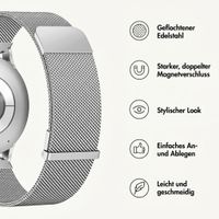imoshion Mailändische Magnetarmband -   Universelle 20 mm Anschluss - Silber