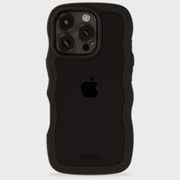 Holdit Wavy Case für das Apple iPhone 16 Pro - Black / Transparent