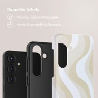 Selencia Vivid Back Cover Samsung Galaxy S25 FE - Desert Waves Beige