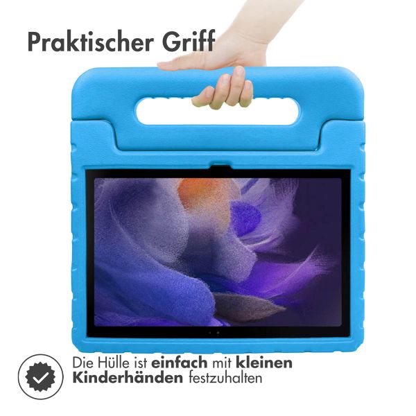 imoshion Hülle mit Handgriff kindersicher Samsung Galaxy Tab A8 - Blau