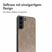 imoshion Design Hülle Samsung Galaxy S22 - Graphic Lines Beige