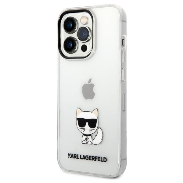 Karl Lagerfeld Hardcase Backcover Choupette für das iPhone 14 Pro Max - Transparent