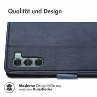 imoshion Luxuriöse Klapphülle für das Motorola Moto G200 - Dunkelblau