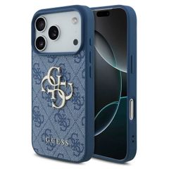 Guess 4G Metal Logo Back Cover Apple iPhone 17 Pro Max - Blau