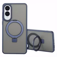 Accezz Ring Stand Backcover mit MagSafe Samsung Galaxy S25 Edge - Blau