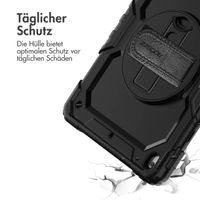 Accezz ﻿Robustes Back Cover mit Schultergurt für das iPad 9 (2021) 10.2 Zoll / iPad 8 (2020) 10.2 Zoll / iPad 7 (2019) 10.2 Zoll - Schwarz