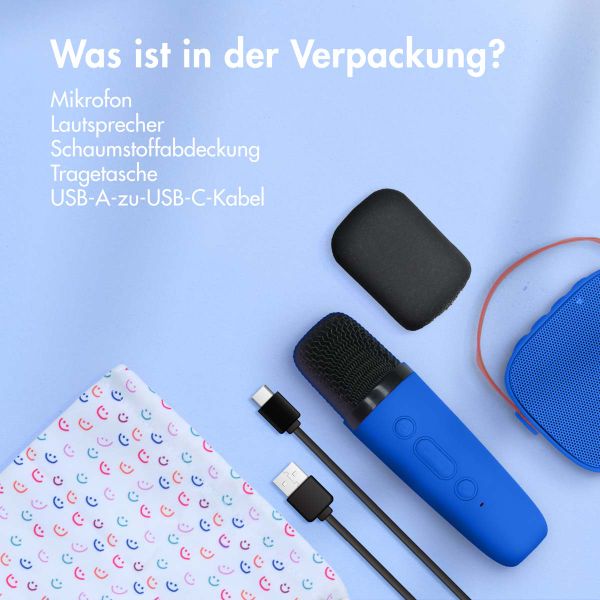 imoshion Kids Karaoke-Set - Lautsprecher und Mikrofon - Cobalt Blue