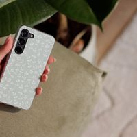 imoshion  Design Hülle für das Samsung Galaxy A55 - Smoke Green Flowers