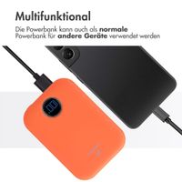 imoshion Magnetic Powerbank 10.000 mAh - Kabellose Powerbank - Apricot Crush Orange