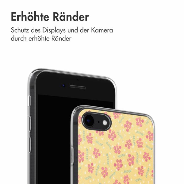 imoshion  Design Hülle für das iPhone SE (2022 / 2020) / 8 / 7 - Sunny Yellow Petite Flowers