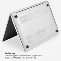 Selencia Glitzer Cover für das Apple MacBook Neo 13 Zoll (2026) A18 - Transparent