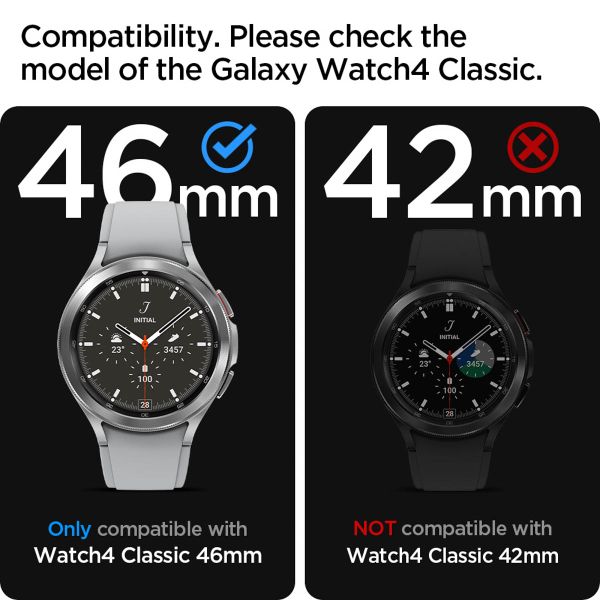 Spigen Chrono Shield für die Samsung Galaxy Watch 4 Classic - 46 mm - Schwarz