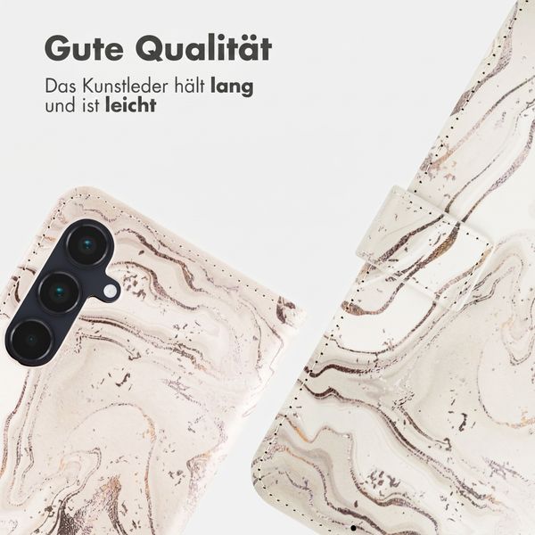 imoshion Design Klapphülle Samsung Galaxy A55 - Sandy Marble
