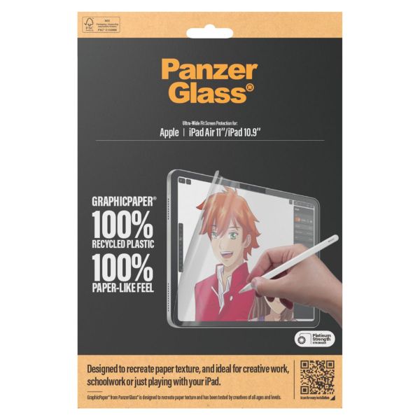 PanzerGlass GraphicPaper Ultra-Wide Fit Displayschutz für das iPad Air 11 Zoll (2024) M2 / iPad 10 (2022) 10.9 Zoll