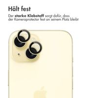 imoshion 2er-Pack Objektivschutz für Kamera für das Apple iPhone 15 / 15 Plus - Yellow