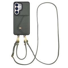 Selencia Sera HandyHülle mit Kordel und Umschlag-Kartenhalter Samsung Galaxy S26 Ultra - Sage Green