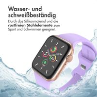 imoshion Silikonband⁺ für die Apple Watch Series 1 bis 9 / SE (38/40/41 mm) | Series 10 (42 mm) - Lila - Größe S/M