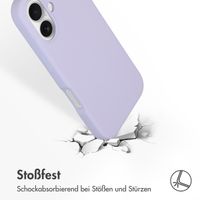 Accezz Liquid Silikoncase mit MagSafe für das iPhone 16 - Violett