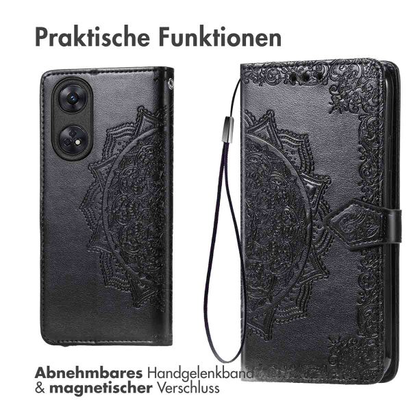 imoshion Mandala Klapphülle Oppo Reno 8 T (4G) - Schwarz