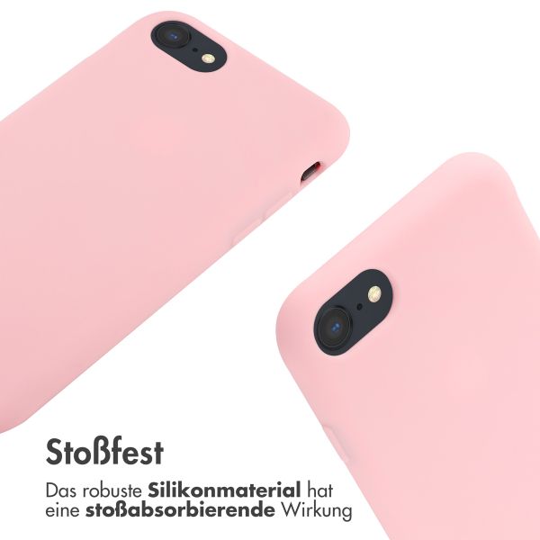imoshion SilikonHülle mit Band Apple iPhone SE (2022 / 2020) / 8 / 7 - Rosa