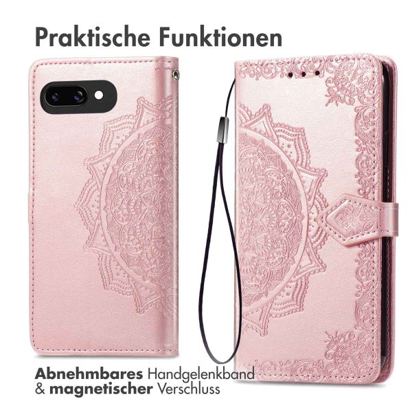 imoshion Mandala Klapphülle für das Google Pixel 9a - Rose Gold