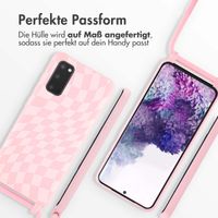 imoshion Silikonhülle design mit Band für das Samsung Galaxy S10 - Retro Pink