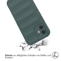 imoshion EasyGrip Back Cover für das iPhone 12 - Dunkelgrün