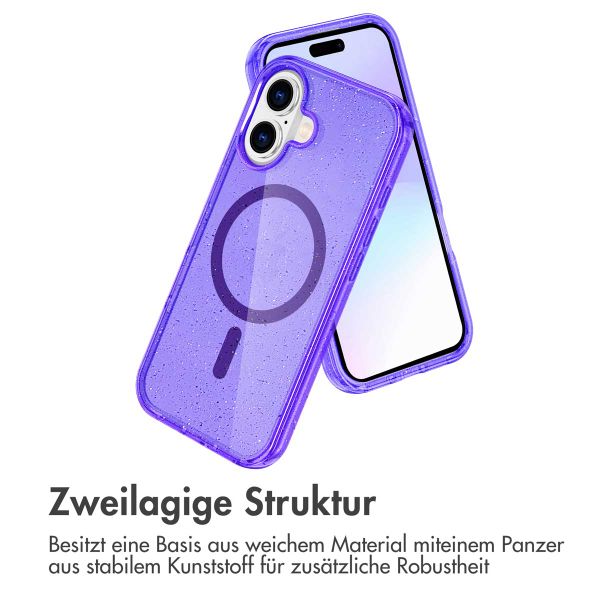 imoshion Sparkle Back Cover mit MagSafe Apple iPhone 17 - Violett