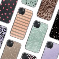 imoshion Design Hülle iPhone 14 - Striped peach reverse