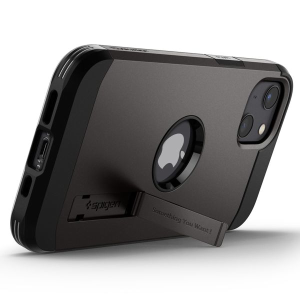 Spigen Tough Armor Case für das de iPhone 13 - Gunmetal