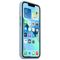 Apple Silikon-Case MagSafe für das iPhone 13 - Blue Fog