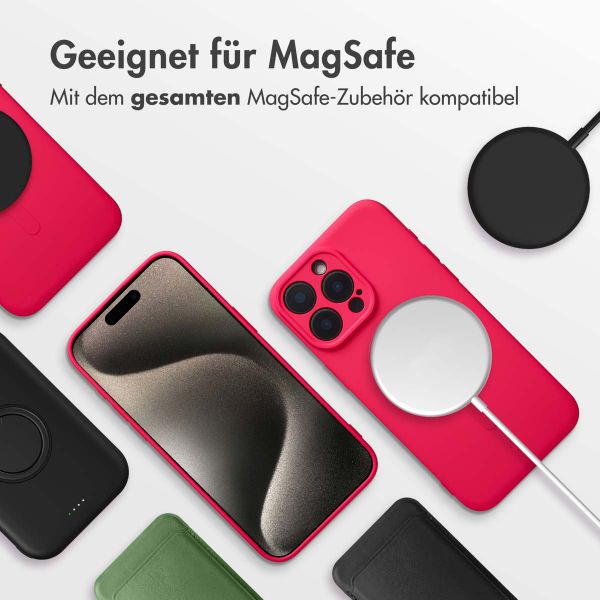 imoshion Color Back Cover mit MagSafe Apple iPhone 15 Pro Max - Neon Pink