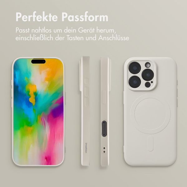 imoshion Color Back Cover mit MagSafe für das Apple iPhone 16 Pro Max - Beige