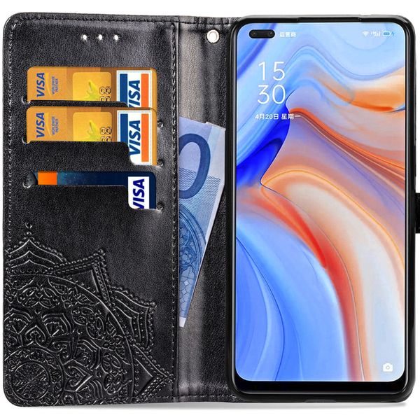 imoshion Mandala Klapphülle Oppo Reno4 Z 5G - Schwarz