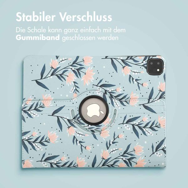 imoshion 360° drehbare Design Klapphülle Apple iPad Pro 13 (2025) M5 / (2024) M4 - Flowers