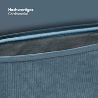 Selencia Cord Laptop Hülle 15-16 Zoll - Laptop Sleeve - Slate Blue