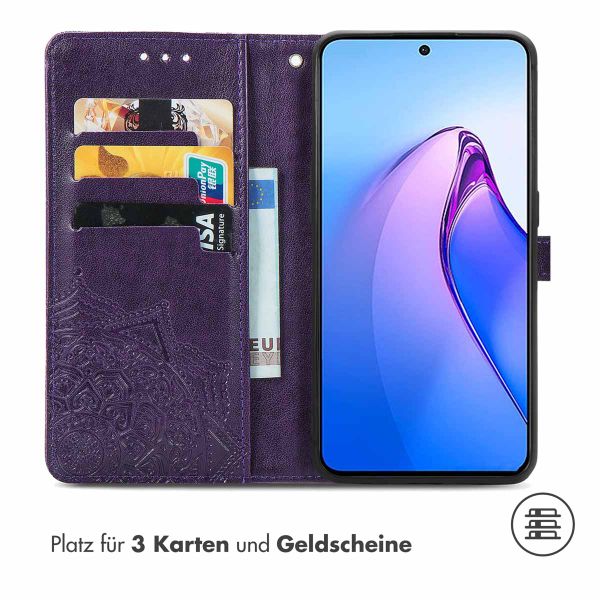 imoshion Mandala Klapphülle für das Oppo Reno 8 Pro 5G - Violett