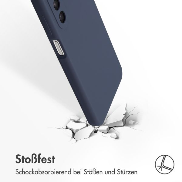 Accezz Liquid Silikoncase Samsung Galaxy A26 - Dunkelblau