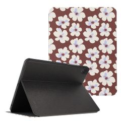 Selencia Vivid Klapphülle Samsung Galaxy Tab A11 Plus / A9 Plus - Choco Flower Pop