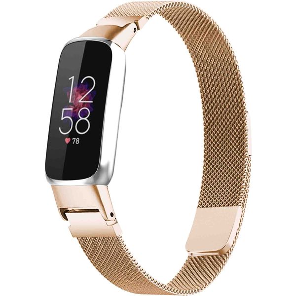 imoshion Mailändische Magnetarmband für das Fitbit Luxe - Größe M - Rose Gold