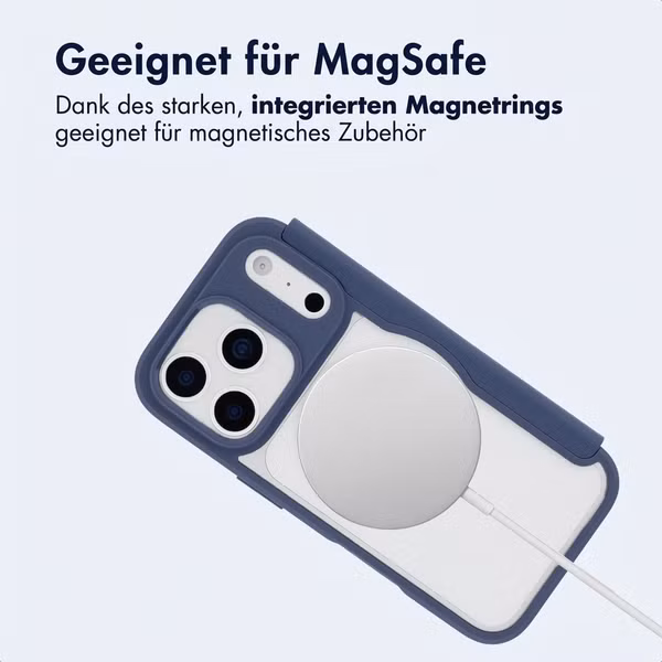 imoshion Transparente Bookcase mit MagSafe Apple iPhone 17 Pro Max - Blau