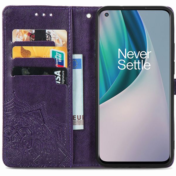 imoshion Mandala Klapphülle OnePlus Nord N10 5G - Violett