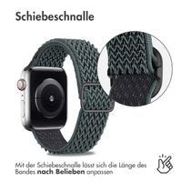 imoshion Elastische Nylonarmband für das Apple Watch Series 1-9 / SE - 38/40/41 mm / Series 10 - 42 mm - Dunkelgrau