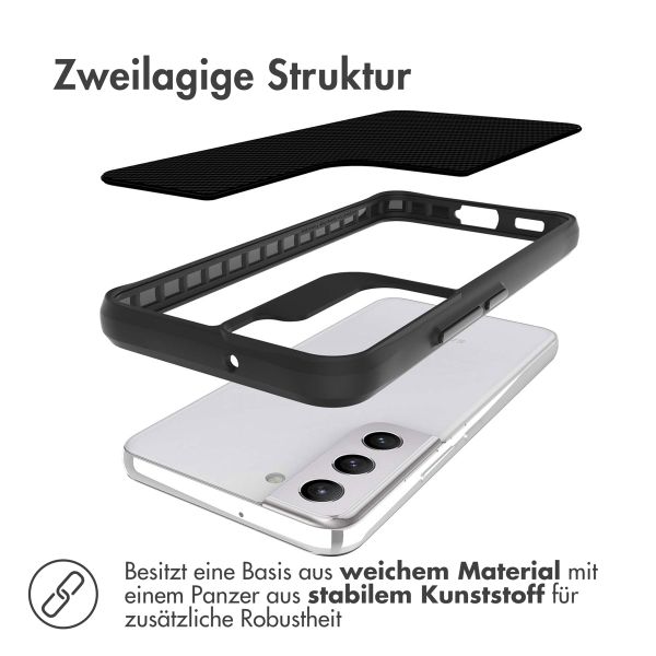imoshion Rugged Hybrid Carbon Case Samsung Galaxy S22 Plus - Schwarz
