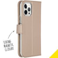 Accezz Wallet TPU Klapphülle iPhone 12 Pro Max - Gold
