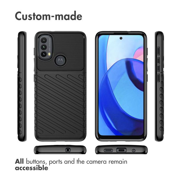 imoshion Thunder Backcover für das Motorola Moto E20 / E30 / E40 - Schwarz