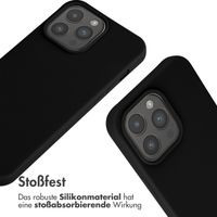 imoshion Silikonhülle mit Band für das iPhone 15 Pro Max - Schwarz